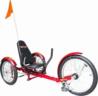 Mobo Triton Pro Ultimate Three-Wheeled Cruiser - Red