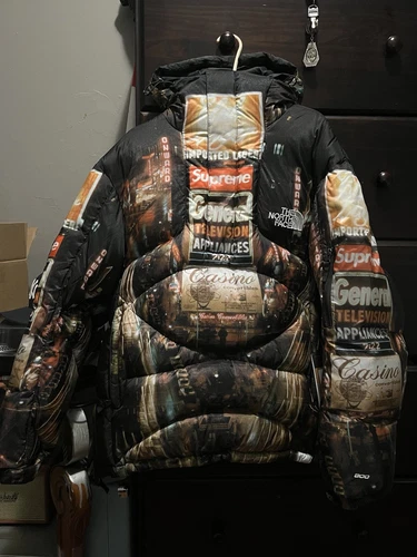 Supreme X THE NORTH FACE 22AW 800 Fill demi fermeture éclair pull à capuche parka multi L