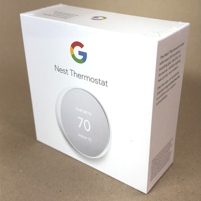 Google Nest Smart Thermostat Snow GA01334-US G4CVZ Programmable WiFi New SEALED