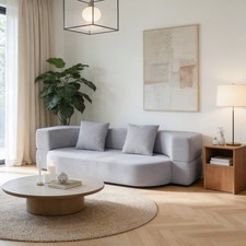 Modern Fabric Recliner Sofa Bed Single Sleeper 3 Seater Sofa Chair Couch Settee