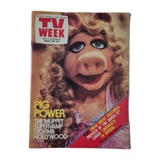 TV Week Vintage Magazine March 17, 1979 Miss Piggy, Jon English Pin-Up