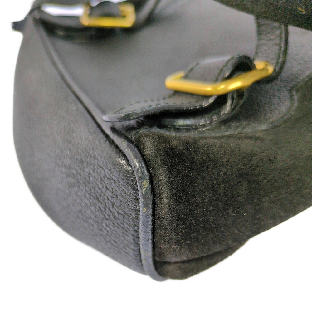 Year End Gucci Bamboo Drawstring Mini Leather Bag… - image 9