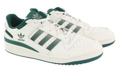 Adidas Forum Herren Sneaker EU45,5 Weiß Leder Low Lace Turnschuhe UVP120*