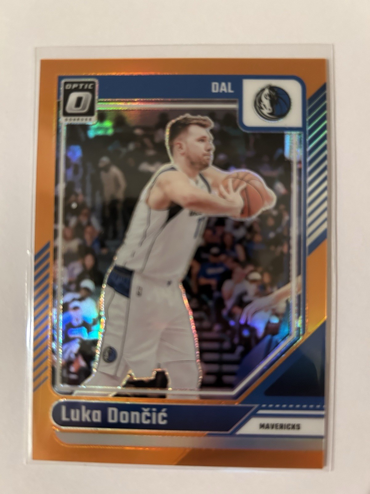 Luka Doncic 2024-25 Donruss Optic ORANGE Prizm Card #214 /175 Mavericks