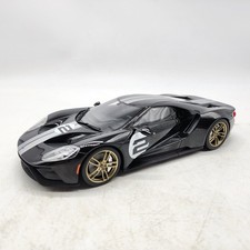 11A GT Spirit 1:18 2017 Ford GT #2 Heritage Edition Black /Silver Stripes Loose