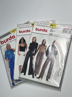 Burda Schnittmuster Set Paket Hose Rock Nähen Hobby Schneider 36 38 40 42 44 46