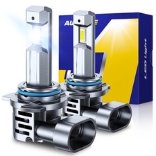 2PCS 9012 Headlight LED High Low Beam Bulb 6500K Cool 48000LM White Super Bright