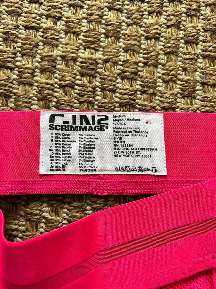 C IN2 Scrimmage Payson Pink mesh pouch jock jockstrap Medium nwt new - Image 3 of 4