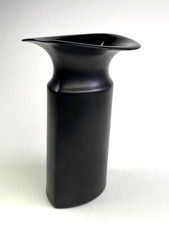 Rosenthal James Kirkwood Vase schwarz Porcelaine Noire 17,5 cm 80er Jahre