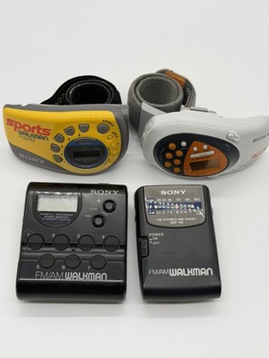 Sony Walkman Lot of 4 SRF-M80V SRF-49 SRF M78 SRF-M40W All Tested And Working
