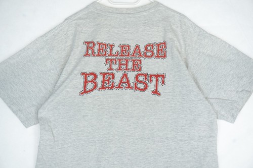 Camiseta gris vintage años 90 Wrestling Release The Beast XL para hombre - Imagen 5 de 5