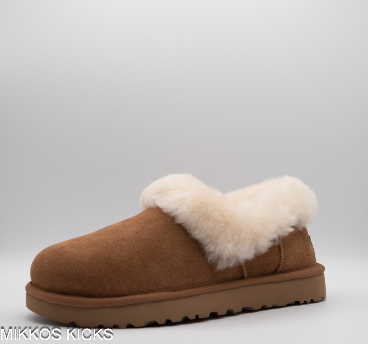 UGG Women's Nita Suede Sheepskin Slip-On Slippers – Chestnut