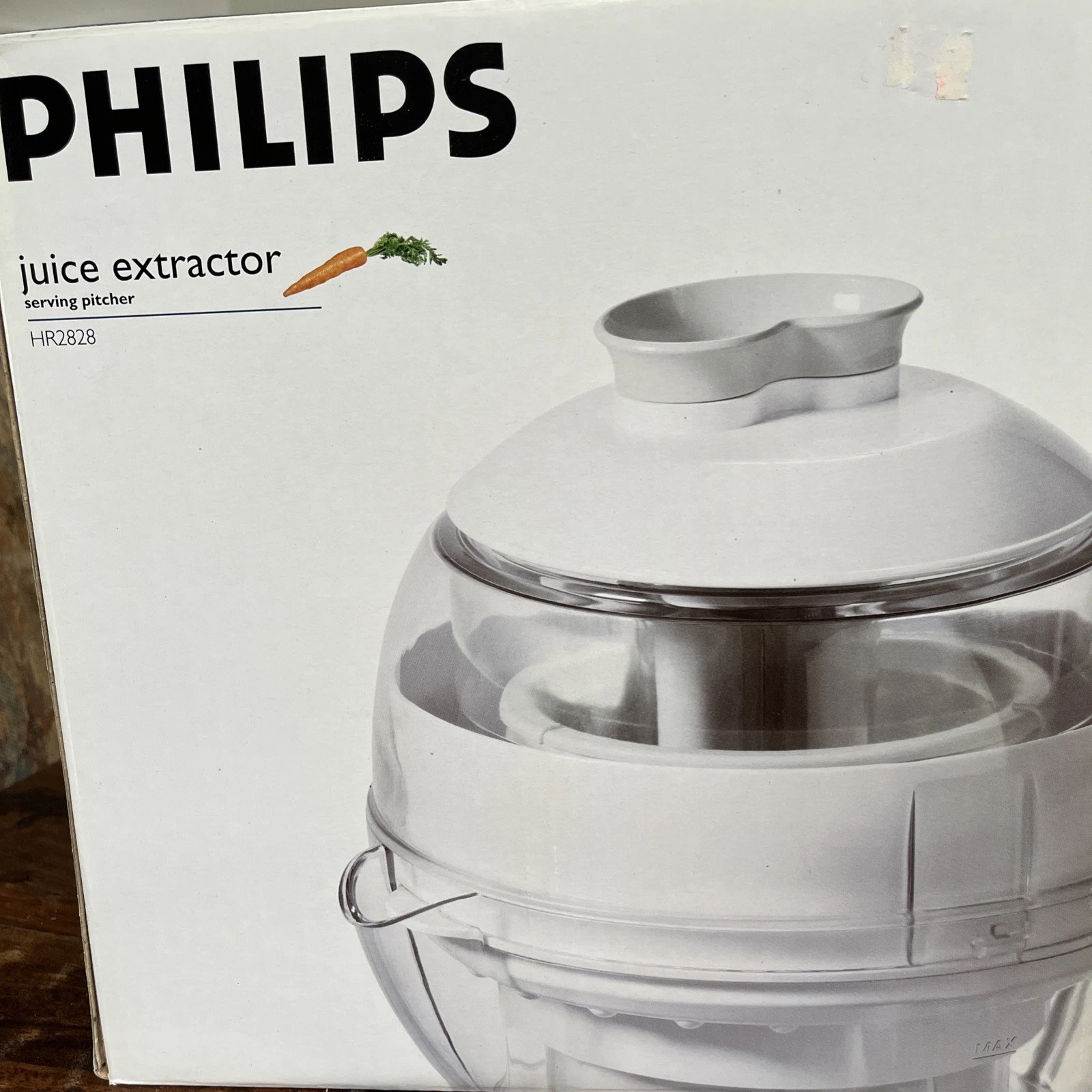 PHILIPS HR2828 Vegetable/Fruit Extractor Serving Pitcher Appliance NEW unopened
