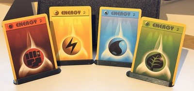Pokemon Base Set 2 Energy Bundle - Vintage - Lighting, Grass, Water and Fighting