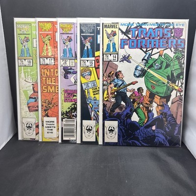 More Than Meets The Eye Transformers #14 15 16 17 & 18 Marvel Comic Book(G7)(14)