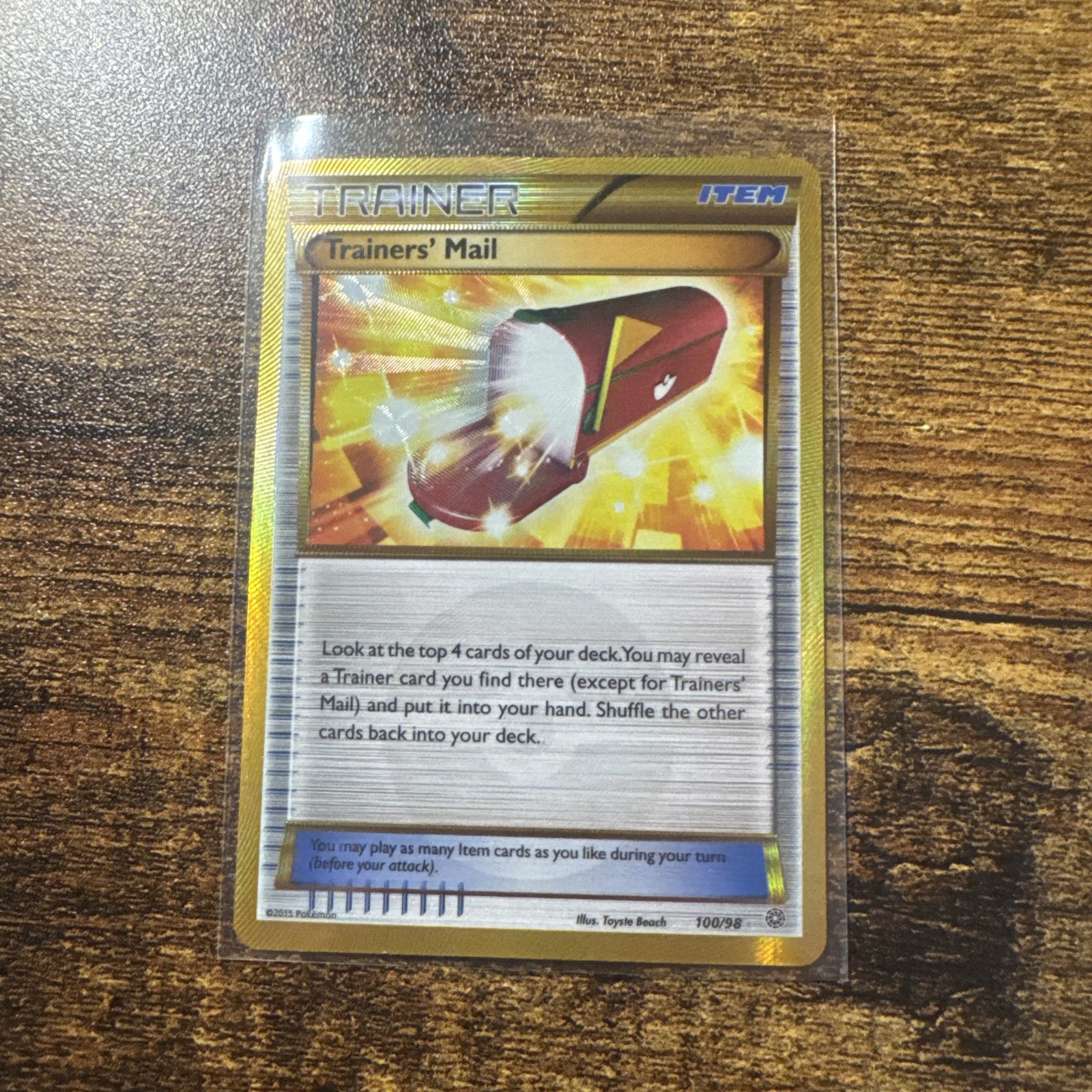 Pokemon TCG Trainers' Mail (Secret) 100/98 XY - Ancient Origins Holo MP