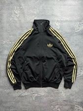 Adidas Trefoil 2000 vibe Gold Logo Y2K Zip Pulls Track Jacket