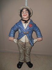 Achatit Clown Figur Naturstein Clown der Verschwender, Sehr alt, Sammelfigur