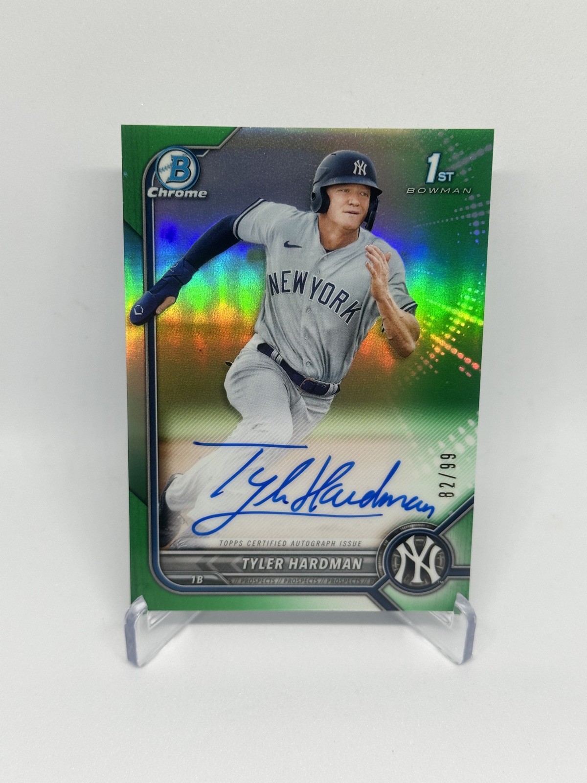 2022 Bowman Chrome 1st- Tyler Hardman-Green Refractor Auto  /99