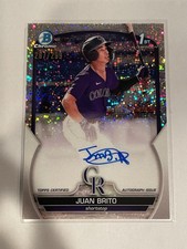 2023 Bowman Chrome JUAN BRITO 1st Bowman Speckle Auto /299 #CPA-JBO
