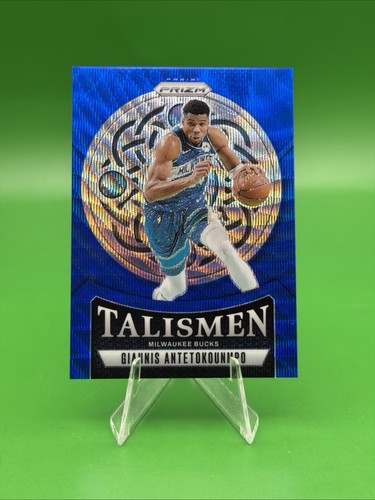 2024-25 Panini Prizm - Talismen Giannis Antetokounmpo #12 Blue Wave Prizm /175