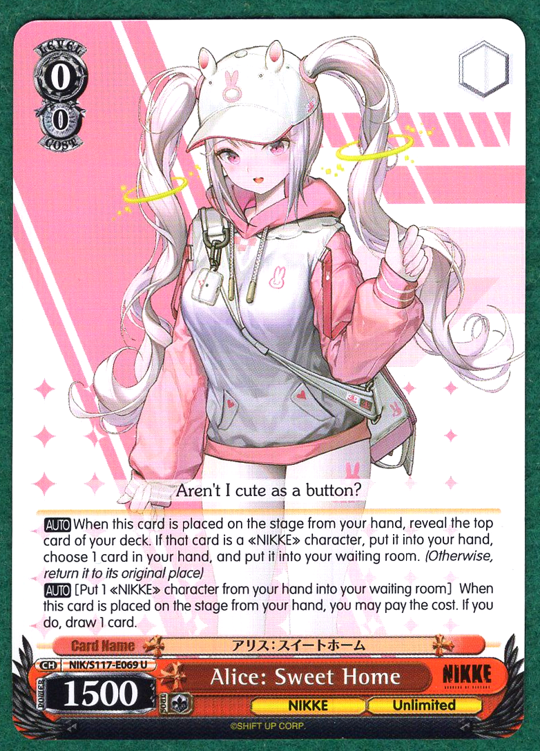 Alice: Sweet Home - GoV: Nikke NIK/S117-E069 U - Weiss Schwarz TCG