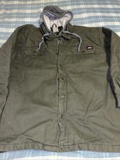 Dickies Men s Jacket, 2XL Khaki Insulated, Heavy Duty Hooded