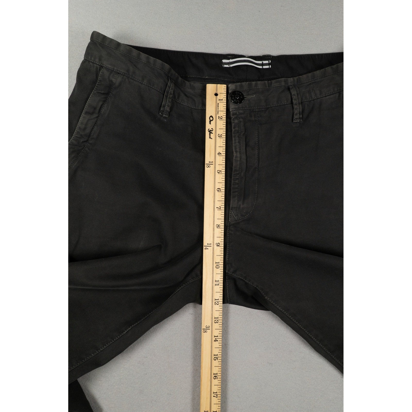 Stone Island Men's W36 Type SK Black Cotton Chino Pants Trousers image 10