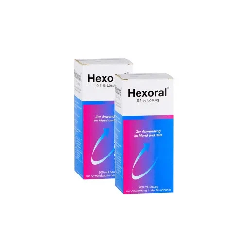 KENVUE GERMANY GMBH (OTC) Hexoral 0,1% Lösung Doppelpackung (2x200ml) 2 St
