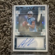 Panini 2023 One Day One Autographs Hendon Hooker #107 Blue /75 Rookie Lions Auto