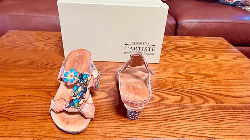 Spring Step Shoes L'Artiste Sandals Wedge Heel 37/ 7 very good condition!
