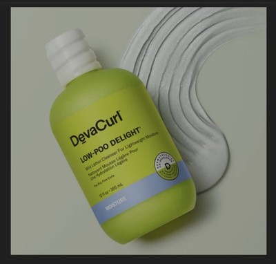 DevaCurl Low-Poo Delight Mild Lather Cleanser For Lightweight Moisture 12 fl oz