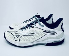 Mizuno Wave Exceed Tour 6 Tennis Shoes Mens 11.5 White Navy Lightweight Court