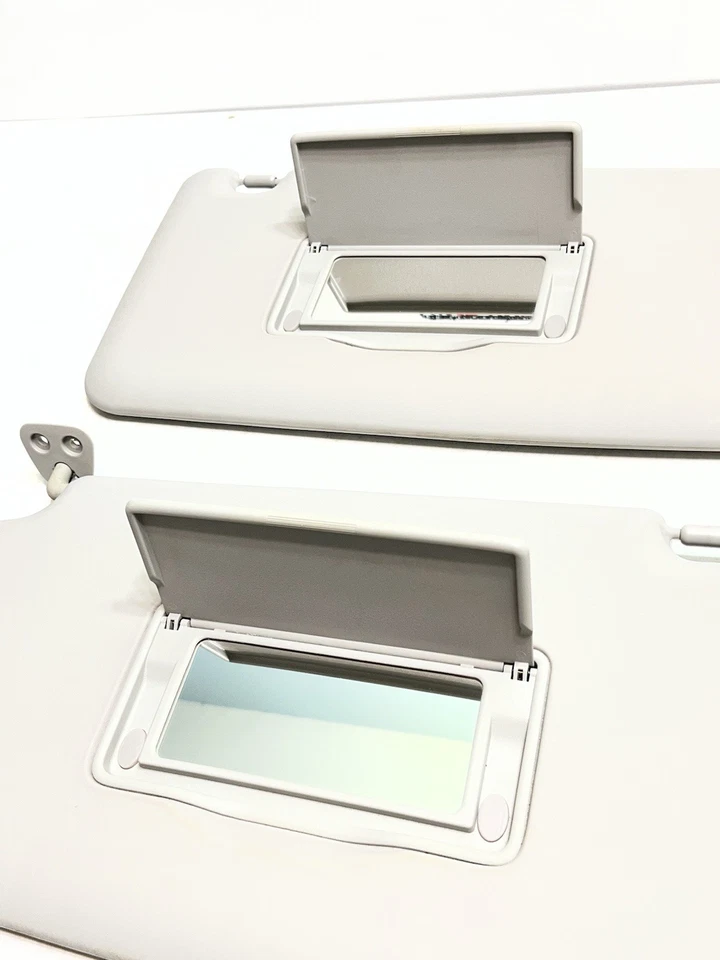 2009-2014 Nissan Cube Driver & Passenger Side Sun Visor Pair Set Gray Vinyl OEM Foto 2 de 4