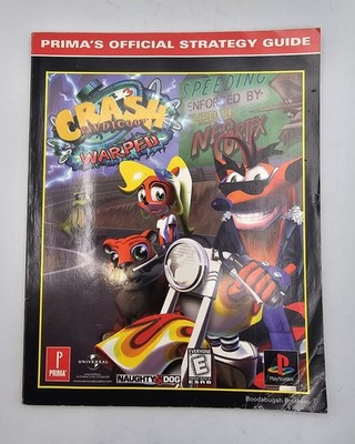 Crash Bandicoot Warped Prima's Official Strategy Guide ~ Sony PlayStation PS1