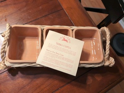 Chaparral Terra Cotta 3 Hot And Cold Server w/Basket