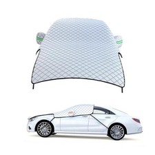 Car Windshield Snow Cover, Scratch-resistant Hood Protector, 1 PC Silver 03