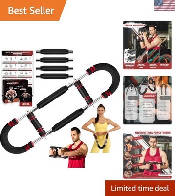 Power Twister Arm Trainer with 4 Resistance Levels - Enhances Upper Body Muscle