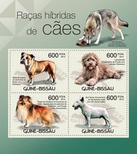 Guinea-Bissau-Hybrid Dogs, (Boxer Buldogue, Bull Terrier). (Y&T: 4242-4245)