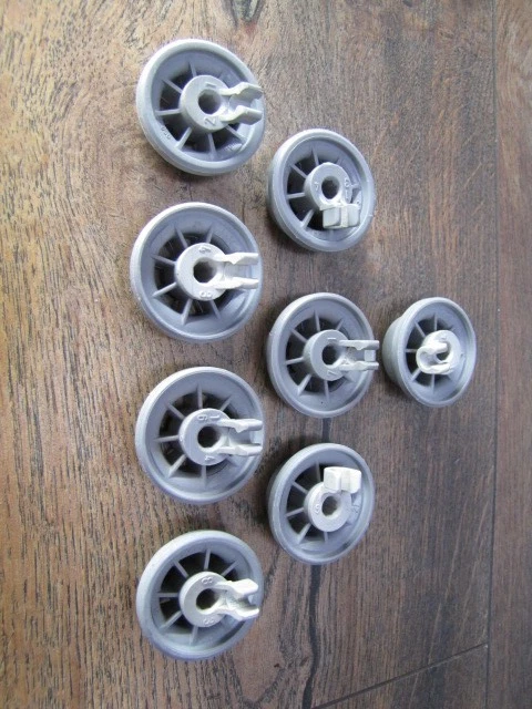 🔴 8 Korbrollen Rad Rollen Spülmaschine Unterkorb Bosch Siemens Neff