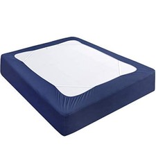 Box Spring Cover Queen Size, Elastic Fabric Wrap Around 4 Sides Bed Skirt, Sl...