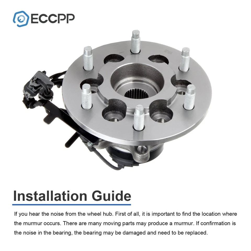 Cojinete de cubo de rueda delantero derecho 4x4 de 1 pieza para Chevy Colorado GMC Canyon 2004-2008 Foto 4 de 4