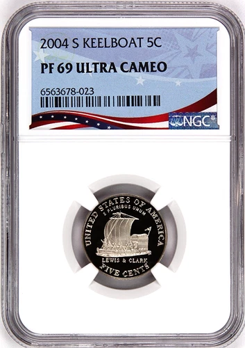 2004-S Jefferson Nickel Proof — photo from another recent sale
