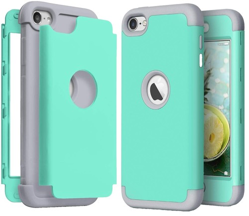 Copmob IPad IPad 6 Cover,Cover IPad Air 2,[Antiscivolo][Anti-Goccia],PC Rigido A 3 Strati E Antiurto Custodia In Gomma Siliconica Morbida Con Supporto Per IPad 6/iPad Air 2 - Nero/Porpora - Foto 12