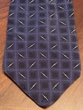 Bill Blass Blue Black 100 Silk Men  s Neck Tie Made In Mexico