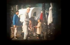 Found 8 mm Home Movie Reel - Camping Fishing Trailer Park - Kids Playing