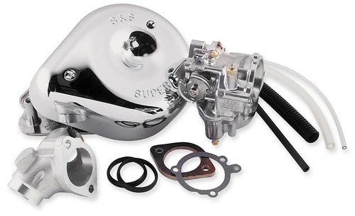 S&S Cycle Shorty Super E Carburetor & Manifold Kit 1991-2003 Sportster 11-0409