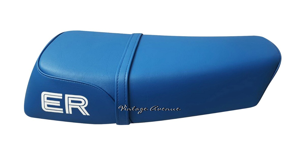 SUZUKI TS125ER Complete Seat Saddle With HP Seat Cover & ER Logo - Black 12 thumbnail image