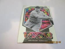 BOB FELLER 2021 PANINI MOSAIC VINTAGE CARD #V12 HOF (1962)