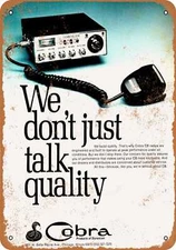 METAL SIGN - 1976 Cobra CB Radios - Vintage Look Reproduction
